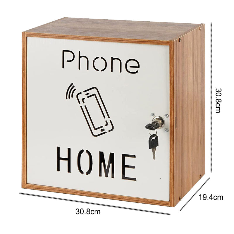 30 Slots Smartphone Lock Up Safe Storage Cabinet Box With Key Sturdy Durable