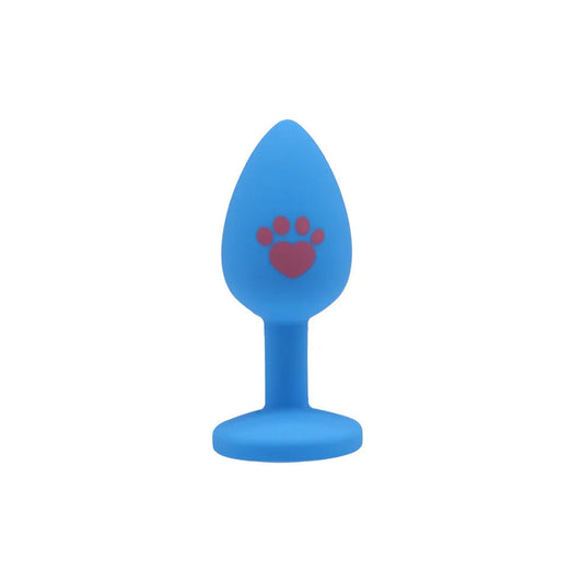 Beginner Anal Plug Cat's Paw Butt With Detachable Acrylic Diamond Female Sex Toy For Men Women Couples Game