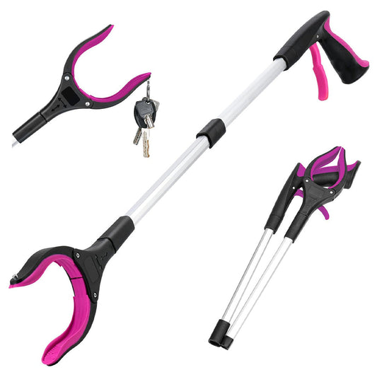 Arm Extension Steel Foldable Grabber Reacher Tool For Seniors Limited Mobility