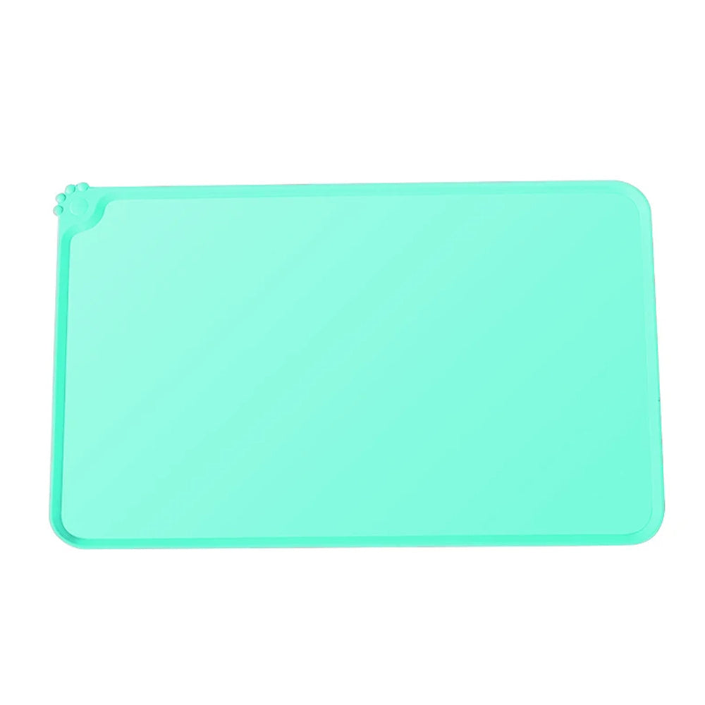 Waterproof Pet Feeding Mats With High Lips Rectangle Multiple Colours