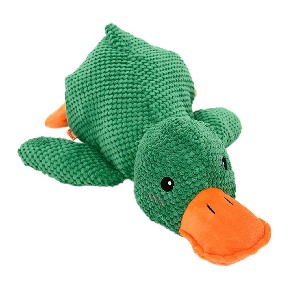 Cute Plush Duck Squeaky Dog Toy With Soft Squeaker Fun Entertaining Chew