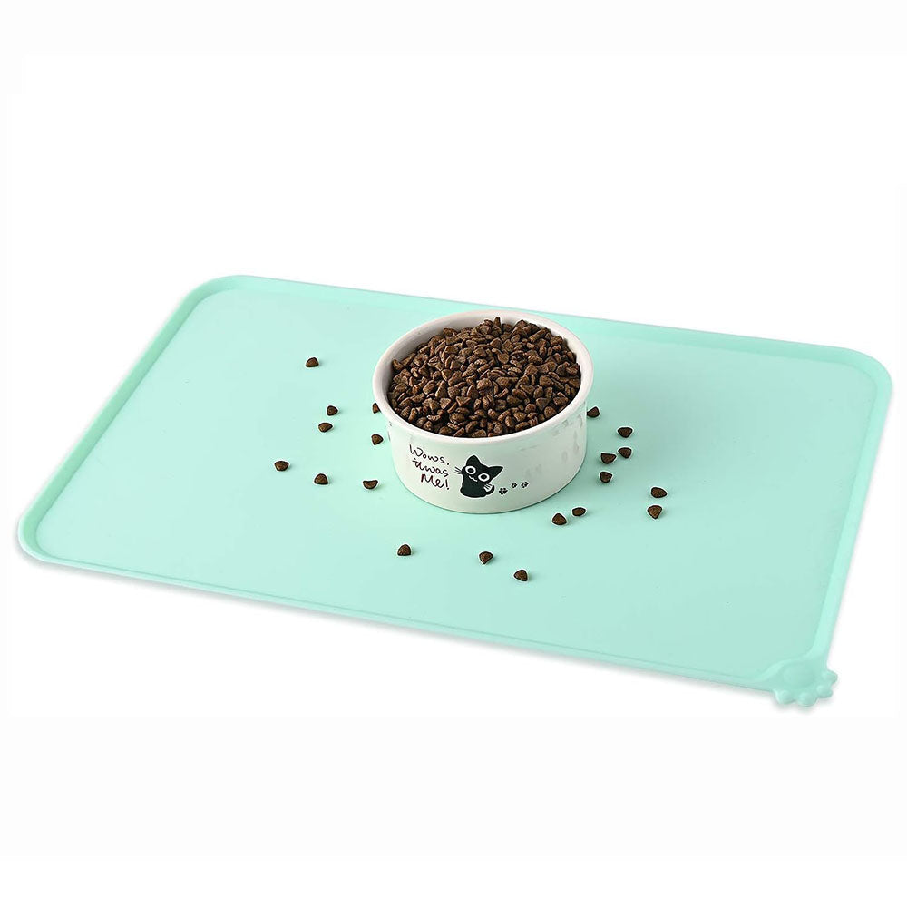 Waterproof Pet Feeding Mats With High Lips Rectangle Multiple Colours
