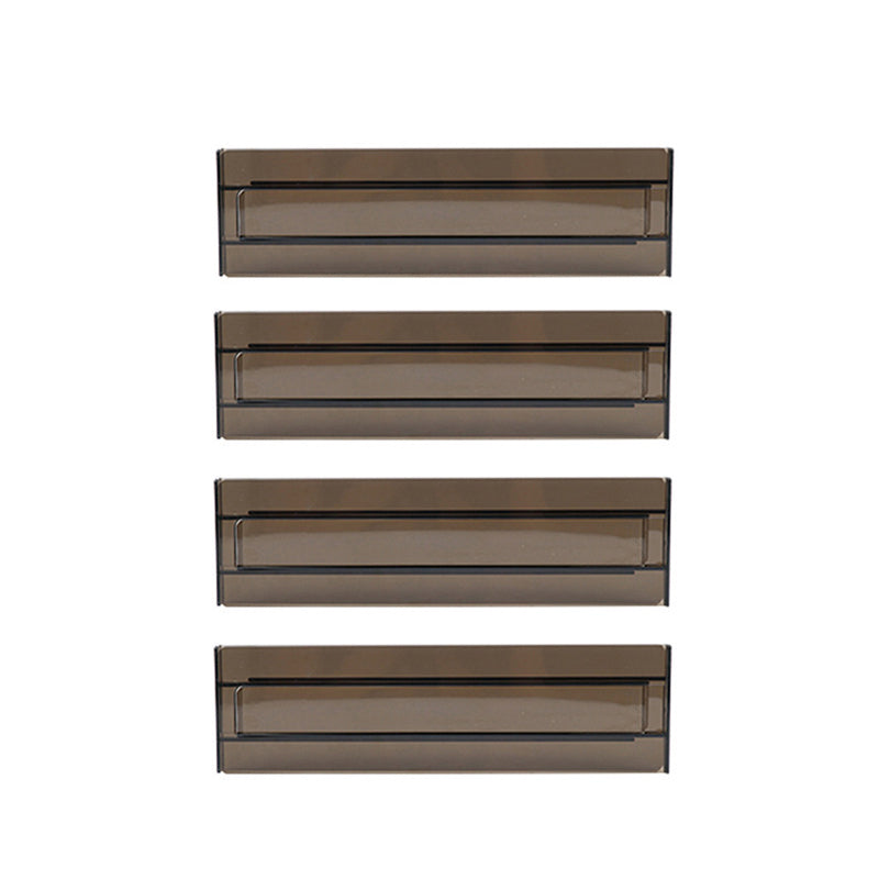 4/6/8Pcs Expandable Plastic Clear Drawer Divider Tools
