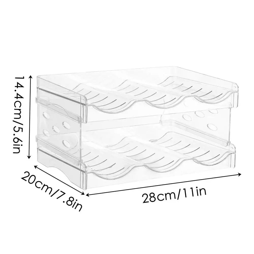 Space Saving Tire Stackable Water Bottle Organizer Rack For Kitchen