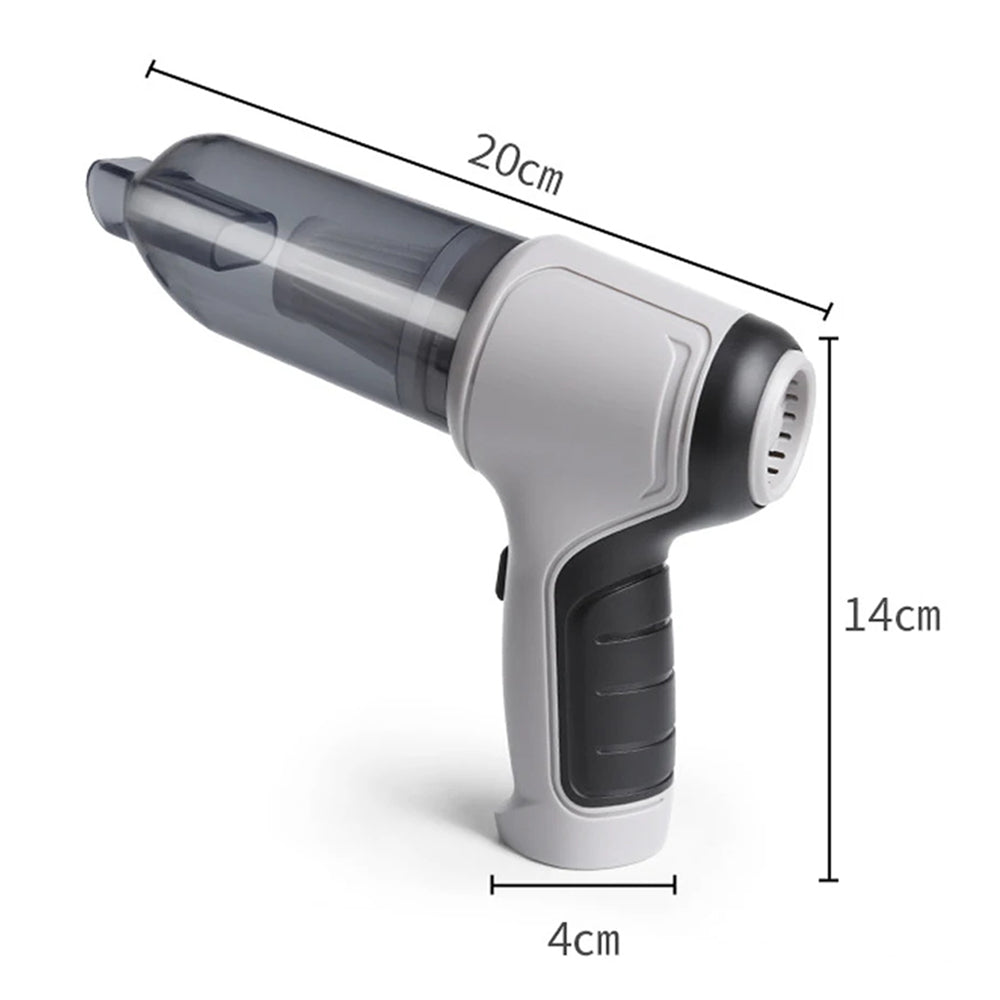 3 In 1 Wireless Handheld Car Vacuum Cleaner Air Blower Usb- Rechargeable