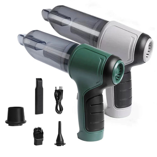 3 In 1 Wireless Handheld Car Vacuum Cleaner Air Blower Usb- Rechargeable