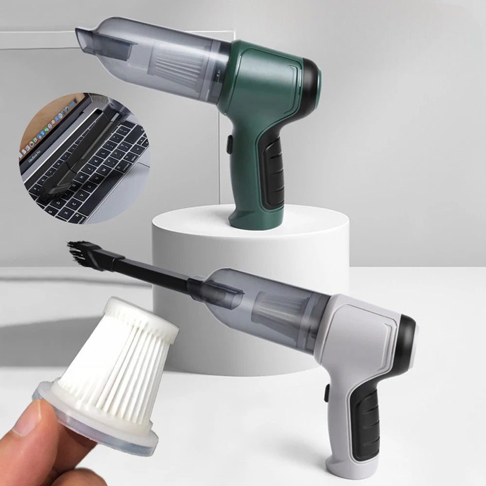 3 In 1 Wireless Handheld Car Vacuum Cleaner Air Blower Usb- Rechargeable