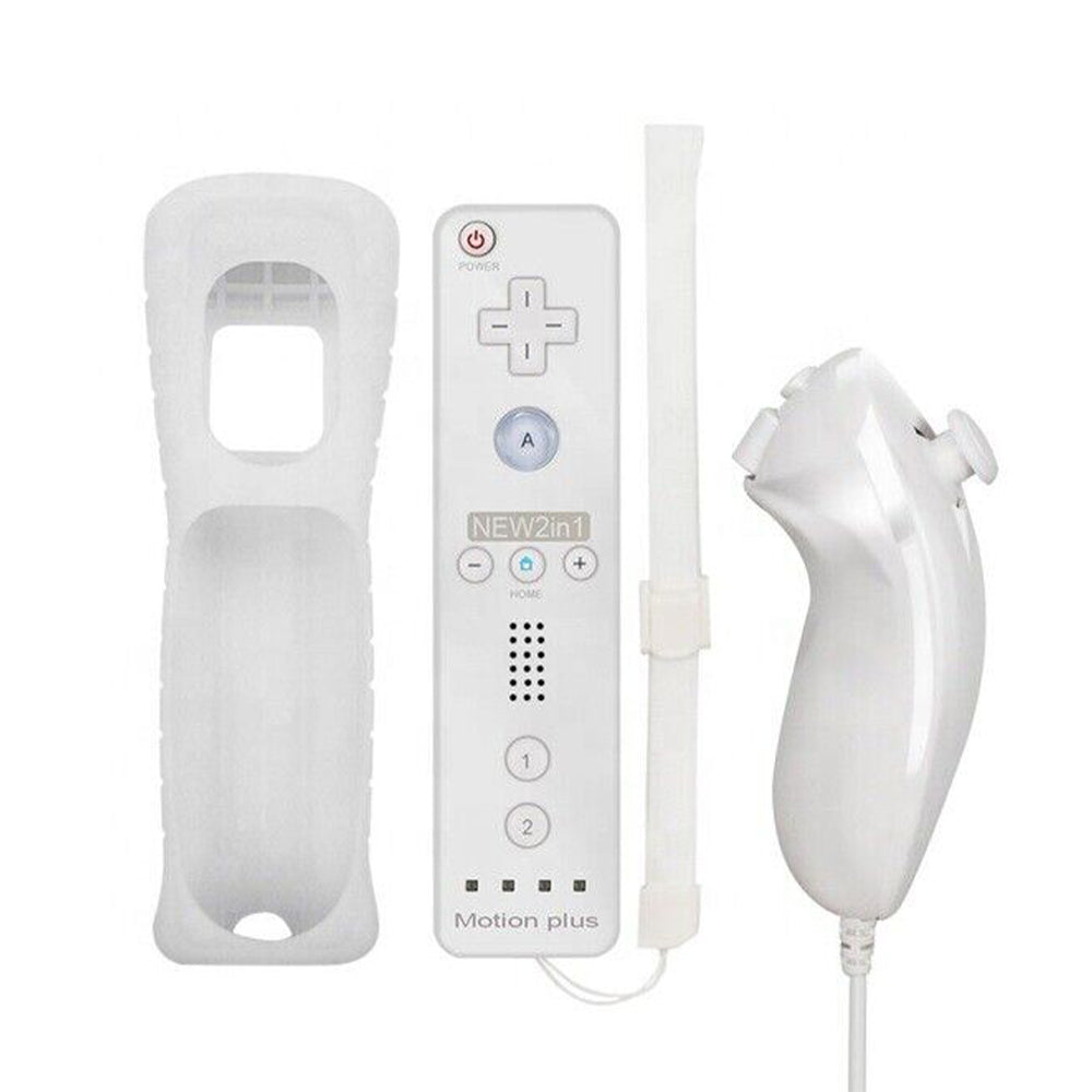 Wireless Remote Controller And Nunchuck For Nintendo Wii/Wii U Video Game Gamepads Motion Plus