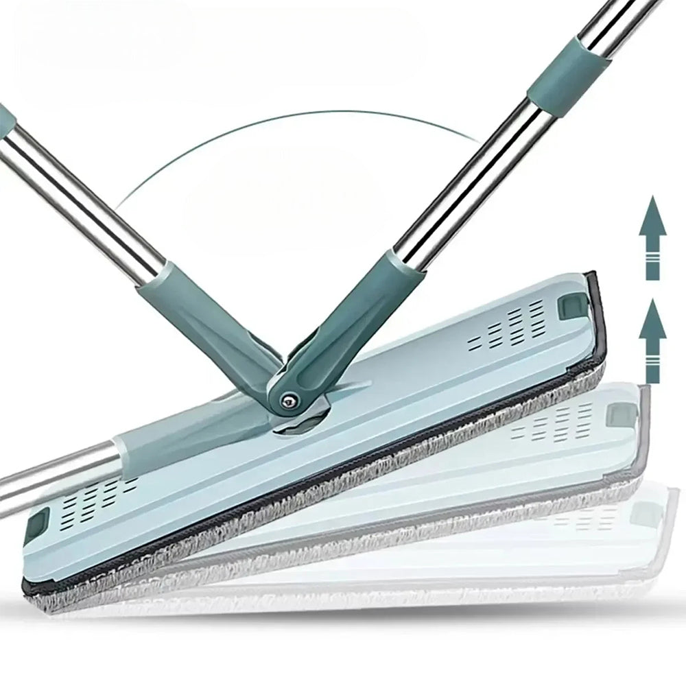 Wet Or Dry Usage Hands Free Mopping System With Bucket And Microfiber Pads