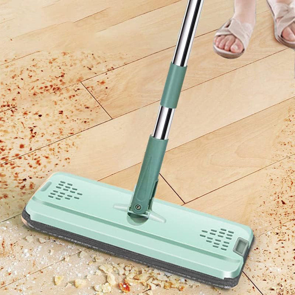 Wet Or Dry Usage Hands Free Mopping System With Bucket And Microfiber Pads