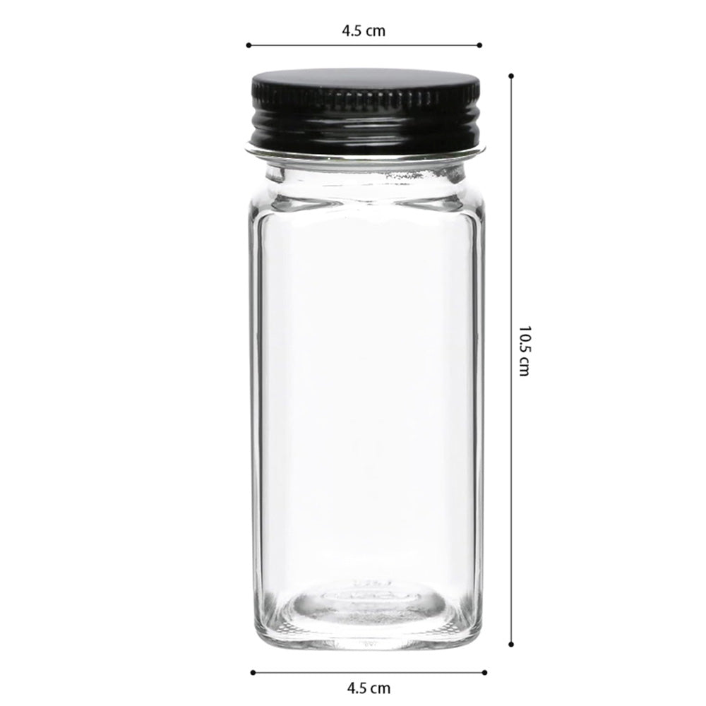 Storfex 12 Pack 120Ml Glass Spice Jars With Labels