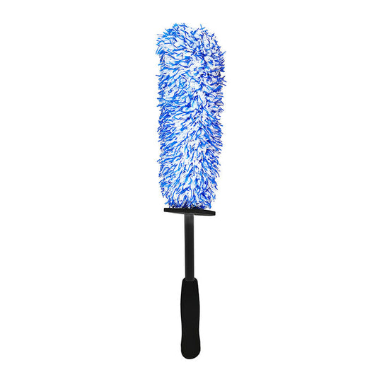 Plush Car Wheel Hub Brush Anti Slip Plastic Handle