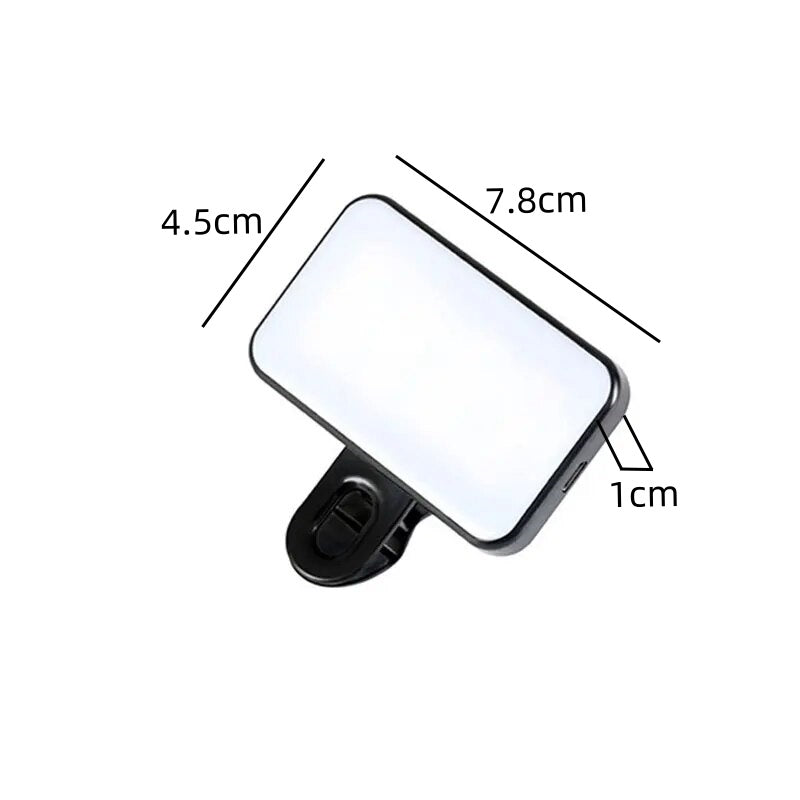 Rechargeable Brightness Clip On Mini Selfie Fill Light