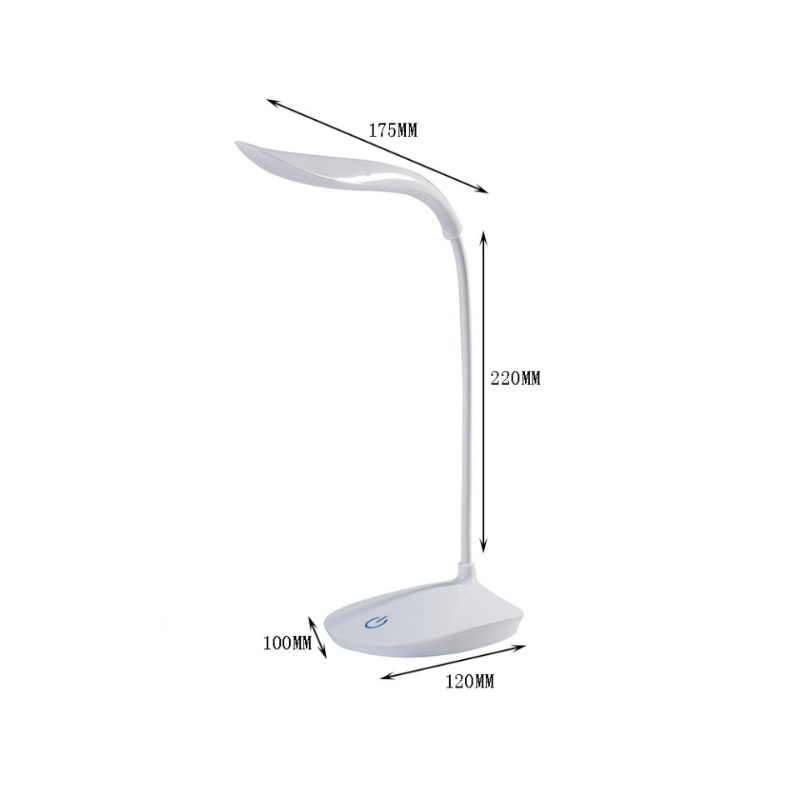 Dormitory Reading Led Lamp Three Gears Touch Dimmer