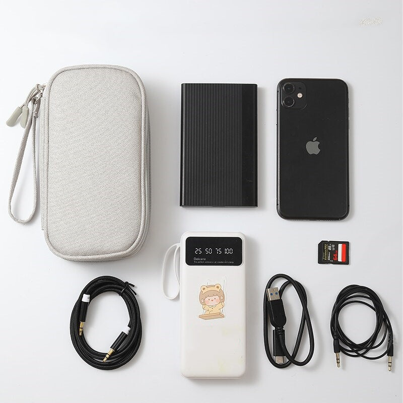 Travel Digital Storage Bag Usb Data Cable Organizer