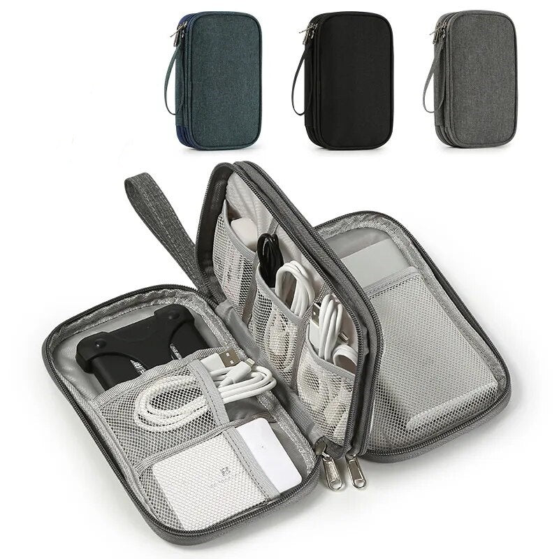 Travel Digital Storage Bag Usb Data Cable Organizer