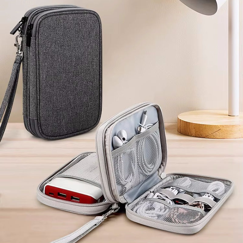 Travel Digital Storage Bag Usb Data Cable Organizer