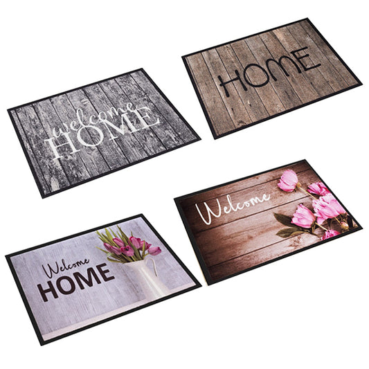 40X60cm 3D Wood Grain Flower Floor Mat Entrance Door