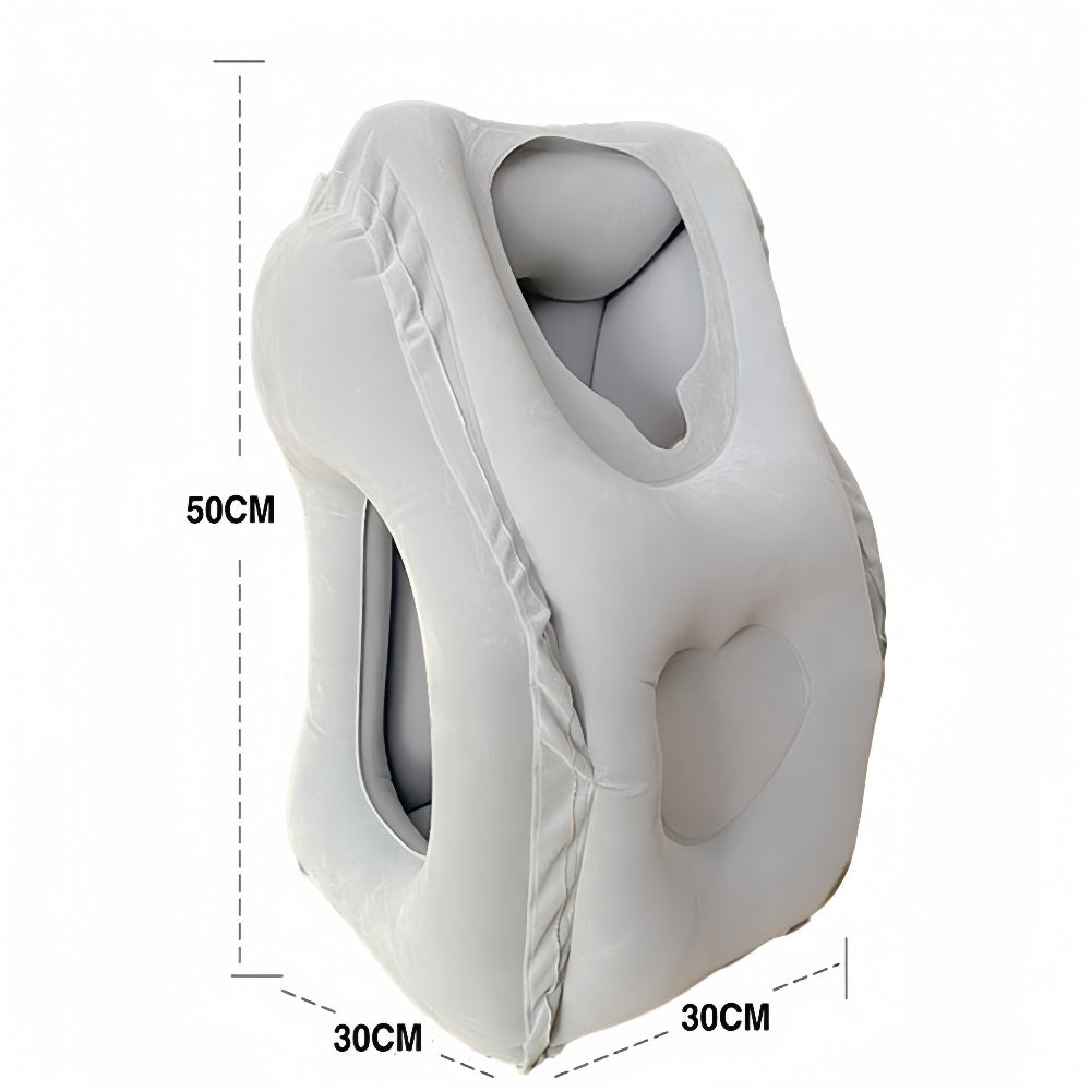 Chin Support Inflatable Travel Neck Pillow Office Nap Rest