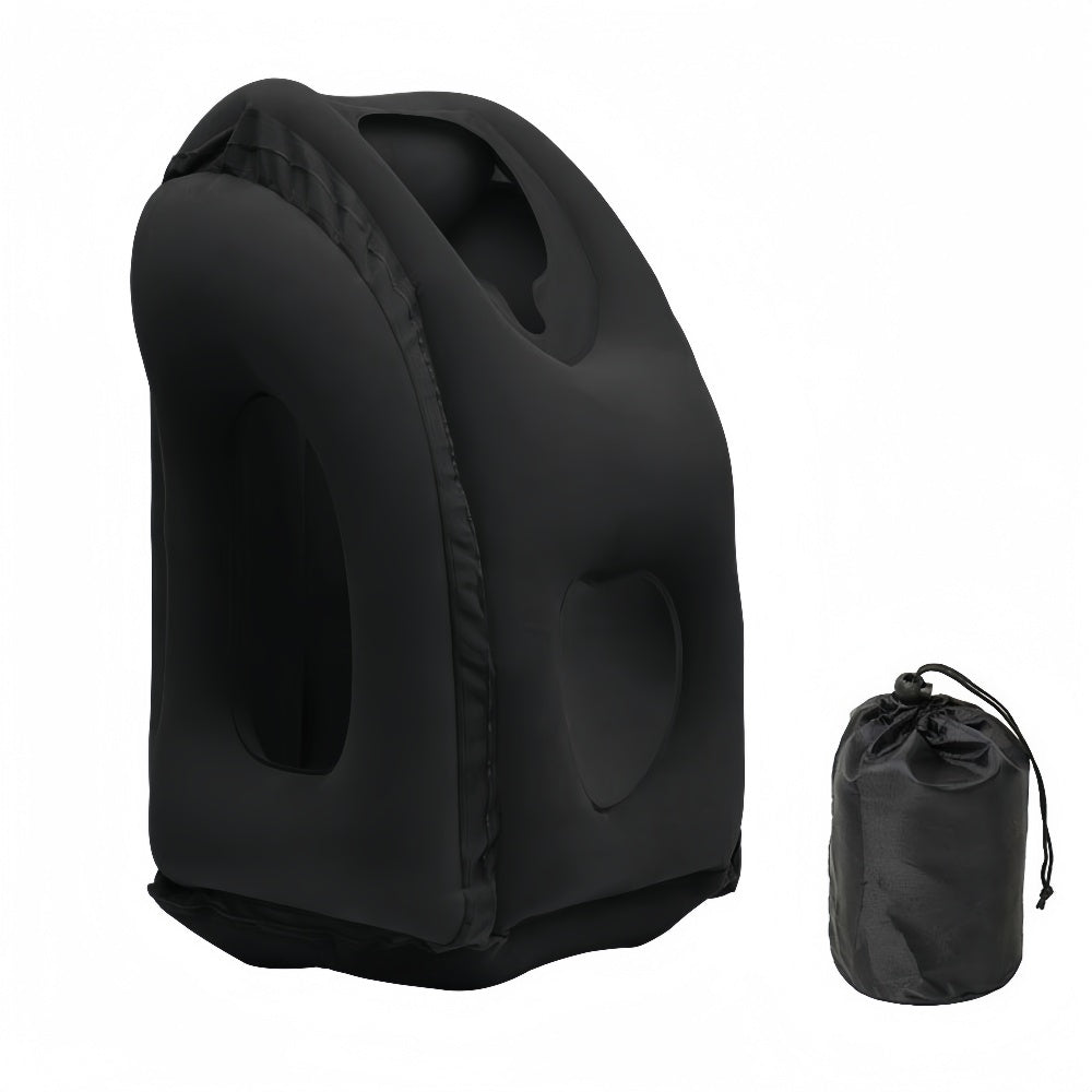 Chin Support Inflatable Travel Neck Pillow Office Nap Rest