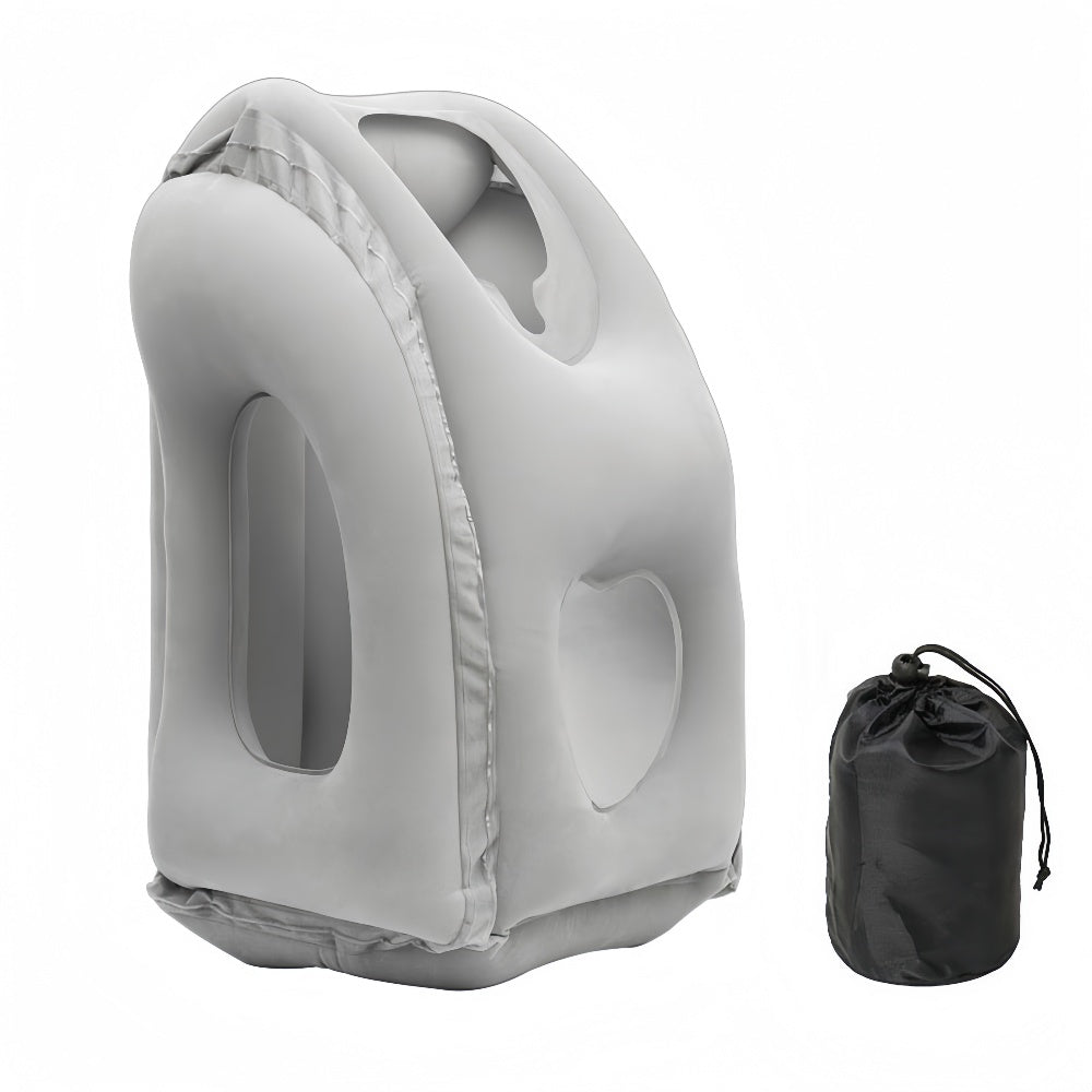 Chin Support Inflatable Travel Neck Pillow Office Nap Rest