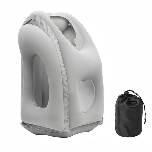 Chin Support Inflatable Travel Neck Pillow Office Nap Rest