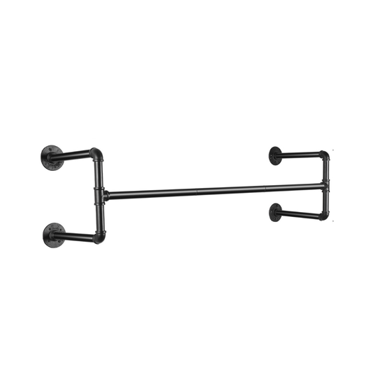 Pipe Clothes Rack Wall Mounted Detachable Garment