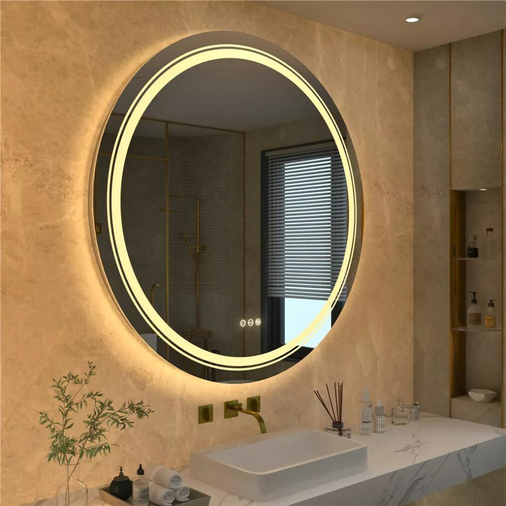 Smart Led Light Dimmable Mirror For Bathroom