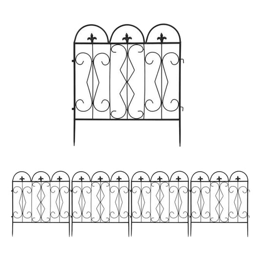5Pcs Outdoor Rustproof Landscape Border Folding Patio Fences