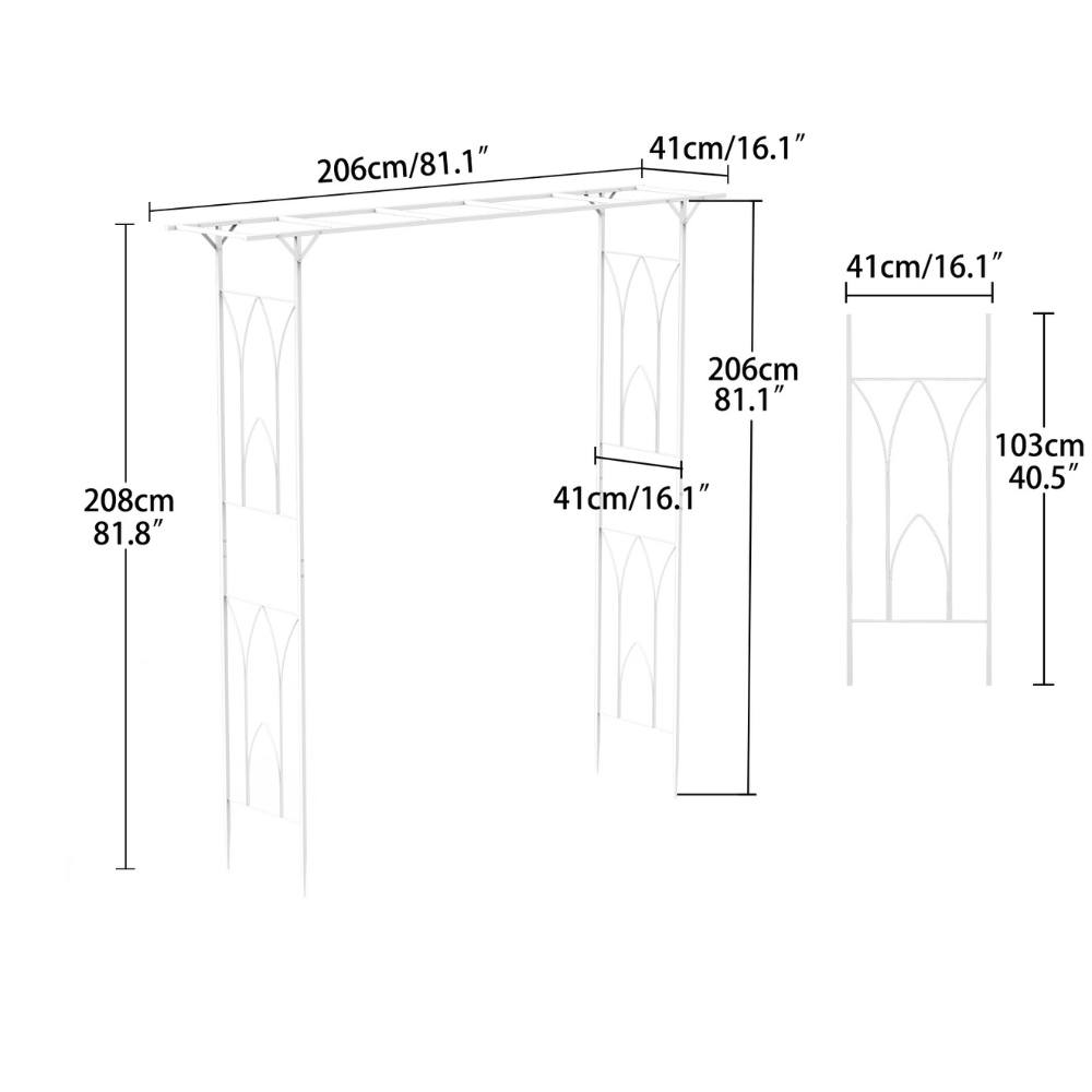 Stereoscopic Garden Arch Arbor Metal Wedding Decor Pergola Trellis