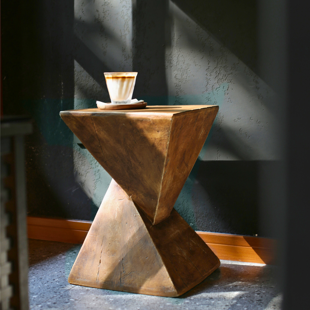 Concrete Accent Nordic Sofa Side End Table Pedestal