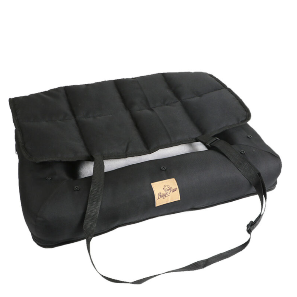 Car Seat Bed Waterproof Pet Cushion Mat With Removable Cover And Safety Belt