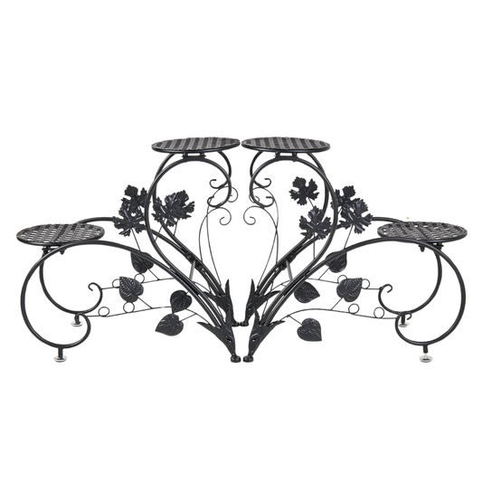 2 Pcs Heart Shape Metal Plant Stand Flower Pot