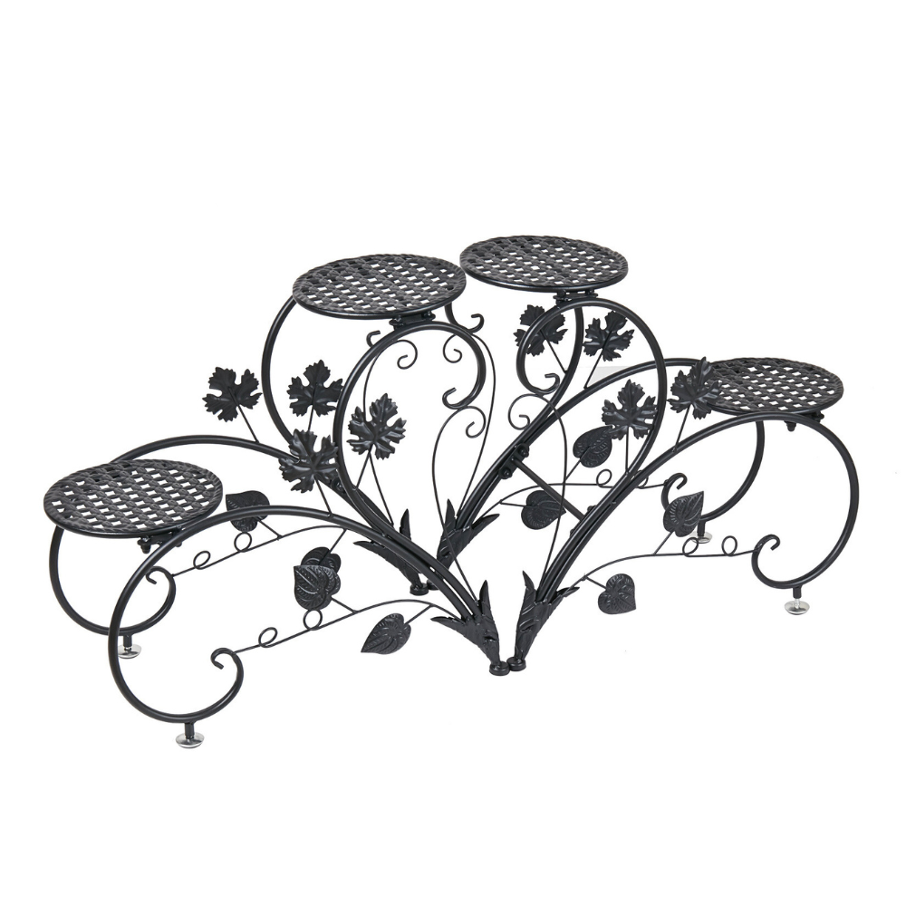 2 Pcs Heart Shape Metal Plant Stand Flower Pot