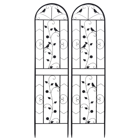 2 Pack Garden Trellis Patio Metal Wire Lattices Grid Panels For Climbing Plants