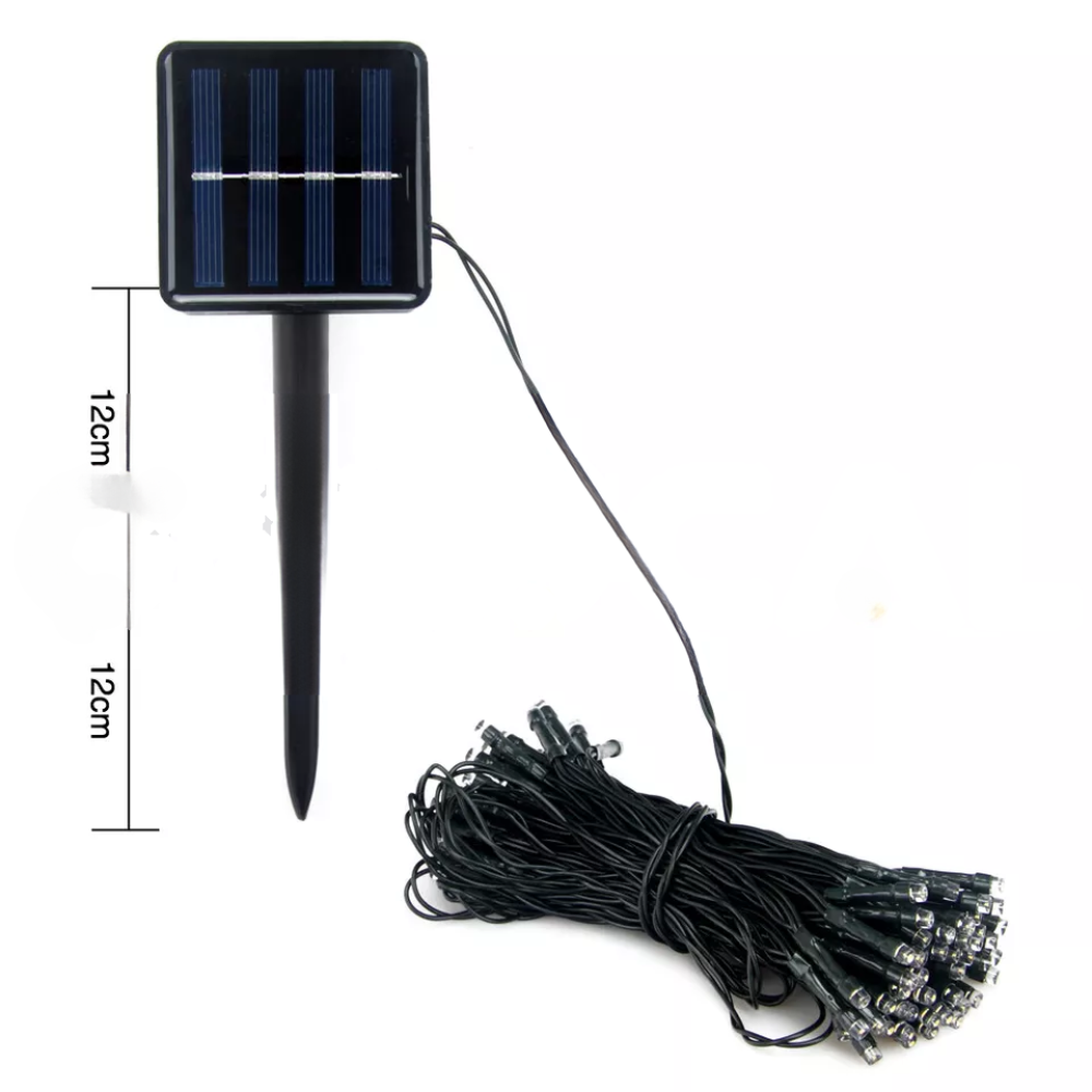 Solar Fairy String Lights 100/200/500 Led Outdoor Garden Christmas Party Decor