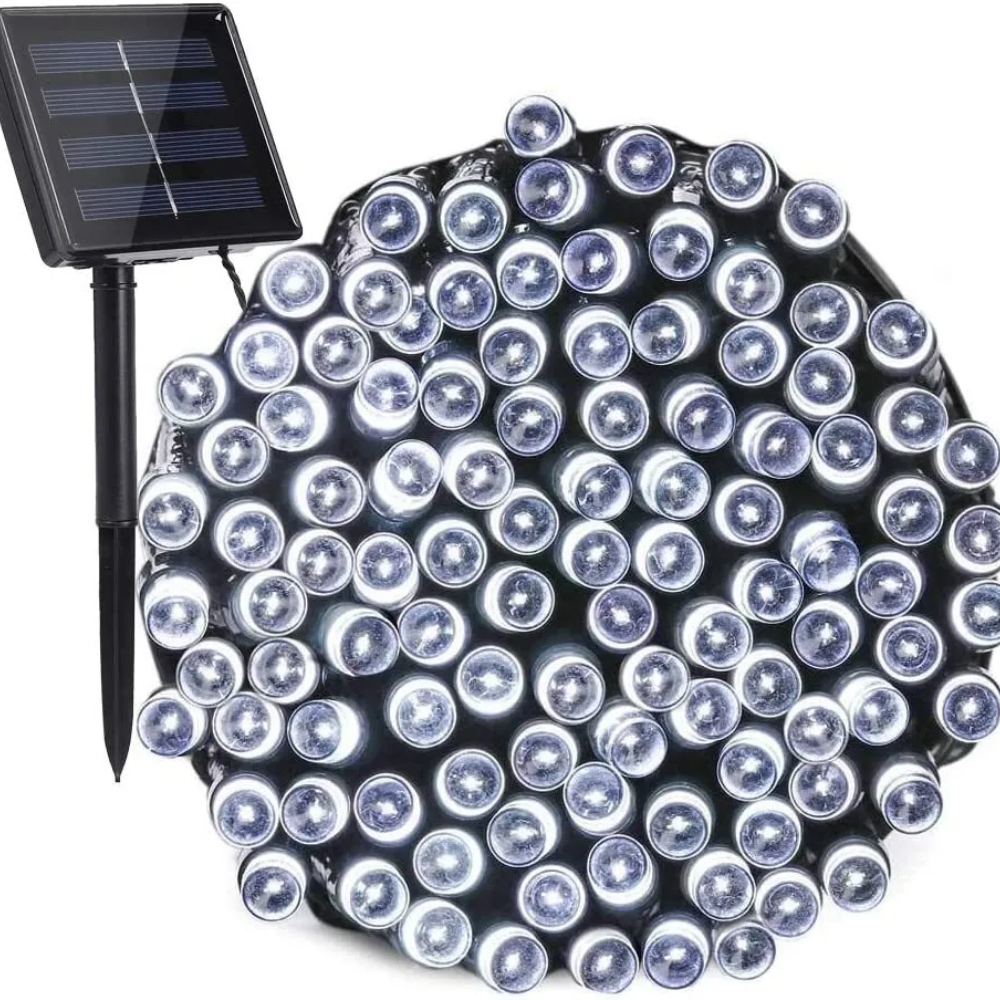 Solar Fairy String Lights 100/200/500 Led Outdoor Garden Christmas Party Decor