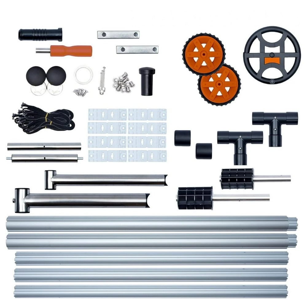 Pool Cover Reel Solar Inground Aluminum Set With Sandbags