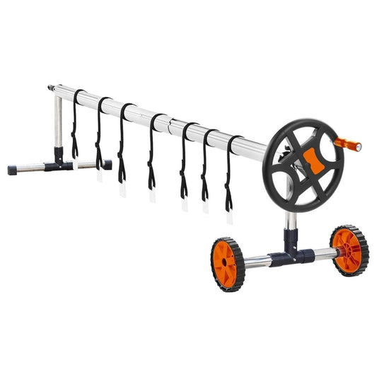 Pool Cover Reel Solar Inground Aluminum Set With Sandbags