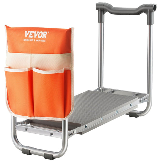Garden Kneeler And Seat Foldable Stool Kneeling Bench For Gardening With Tool Bag