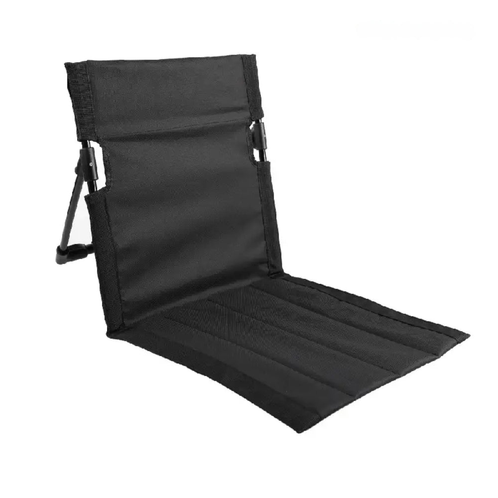 Foldable Camping Chair Outdoor Garden Park Single Lazy Backrest Cushion