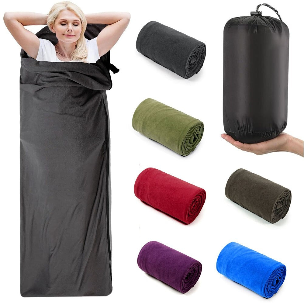 Ultra Light Fleece Sleeping Bag Liner For Outdoor Camping