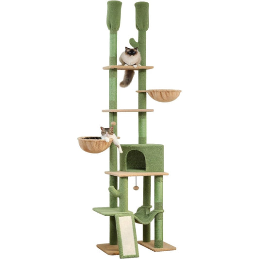 Cactus Cat Tree Floor To Ceiling Tower With Heigh