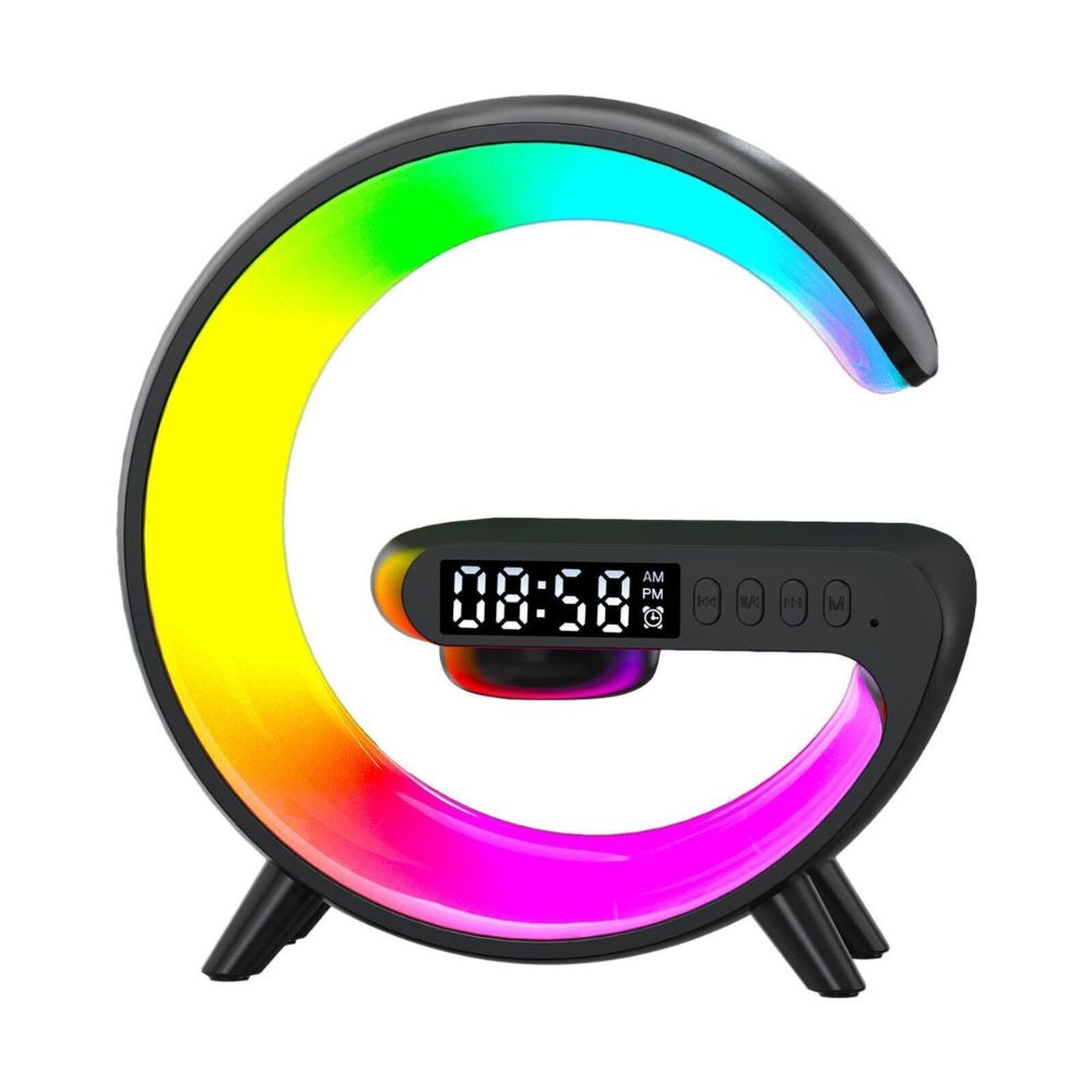Smart G Lamp Night Light Bluetooth Speaker Wireless Charger Led Rgb Alarm Clock