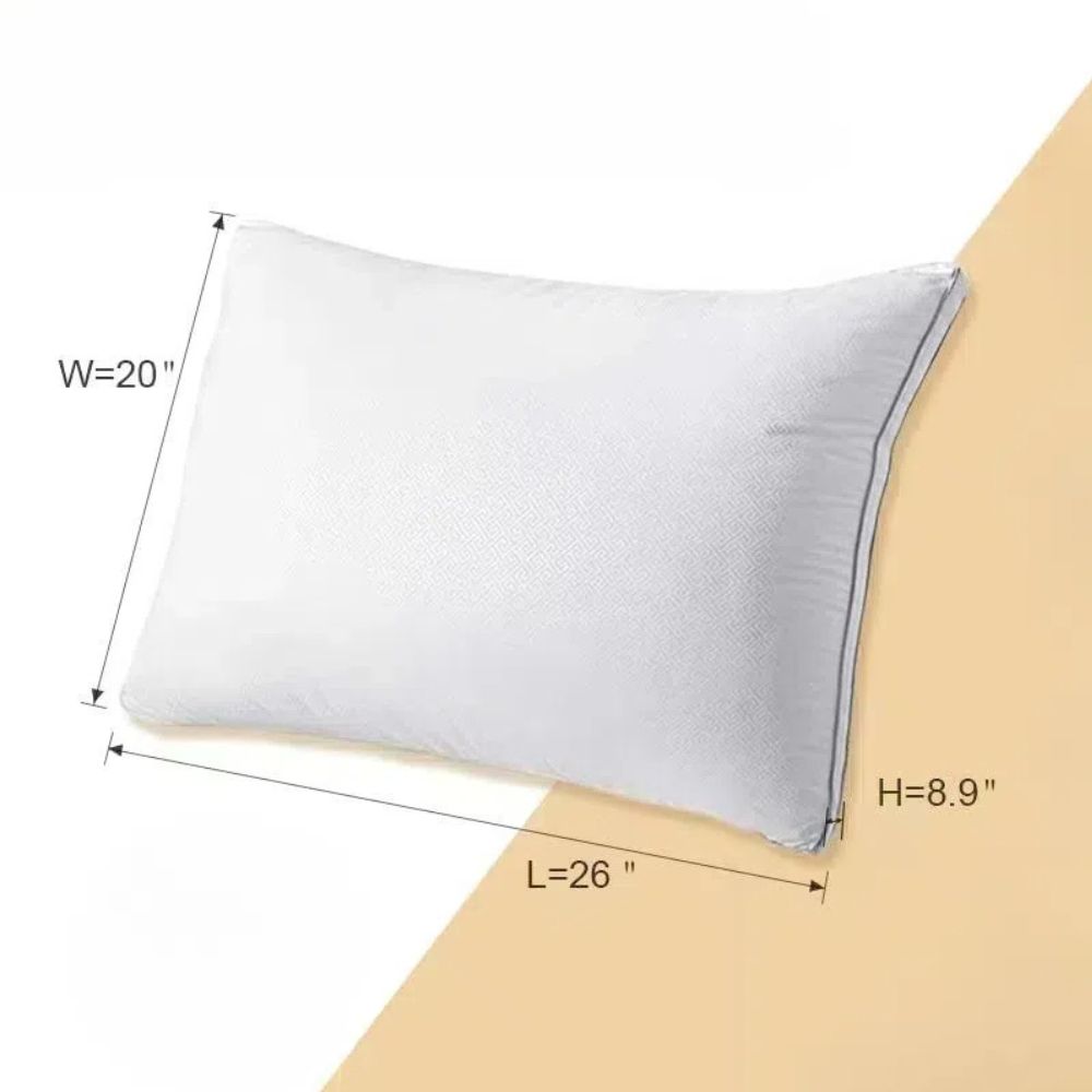 Premium High Resilience Pillows With Breathable Design And Washable Pillowcases