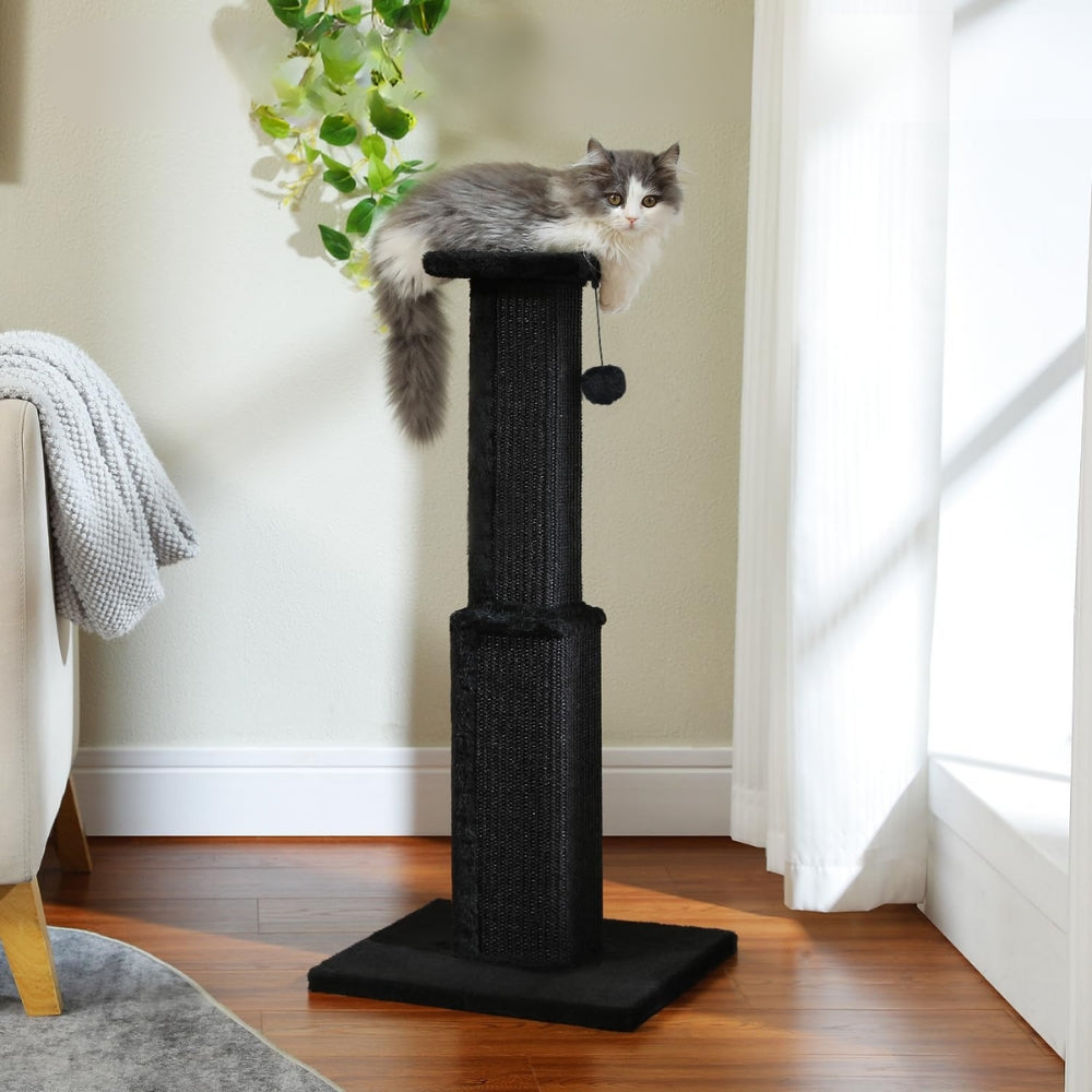 80Cm Cat Scratching Post For Indoor Scratcher With Nature Sisal Ball