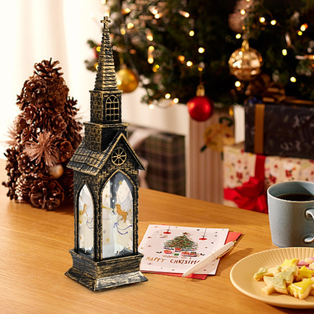 Christmas Led Night Light Lantern Lamp Table