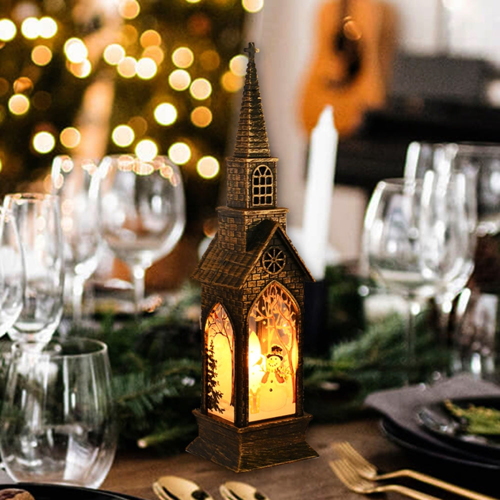 Christmas Led Night Light Lantern Lamp Table