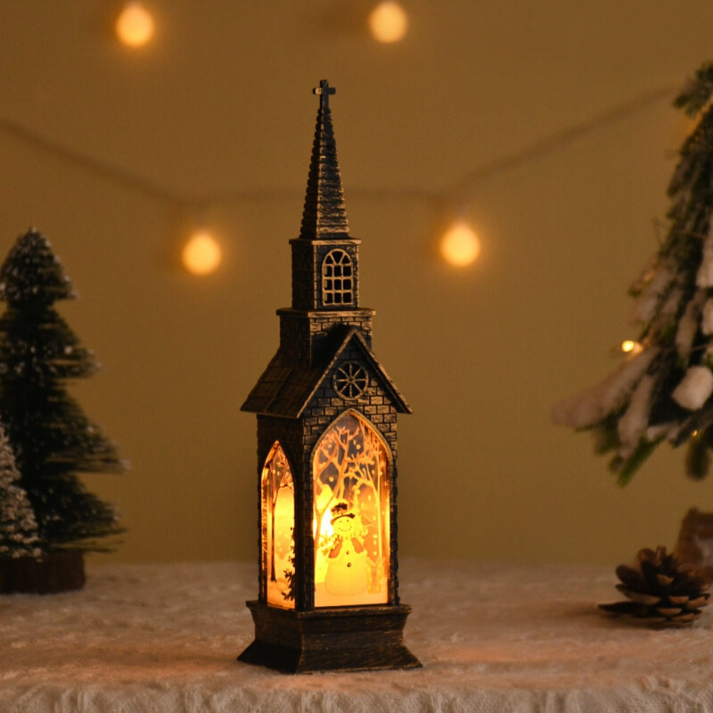 Christmas Led Night Light Lantern Lamp Table