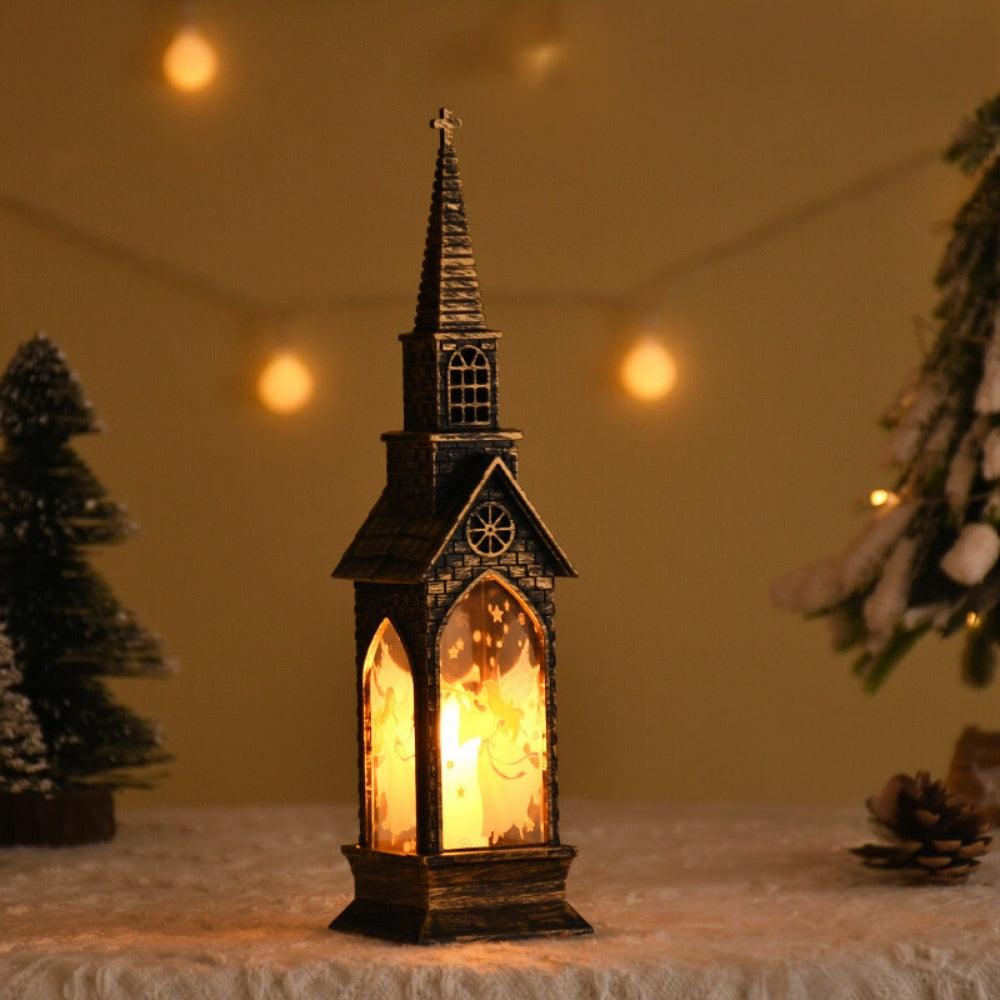 Christmas Led Night Light Lantern Lamp Table